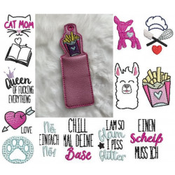 Stickserie - ITH Lippenbalsam oder USB Stick Tasche Vol. 2